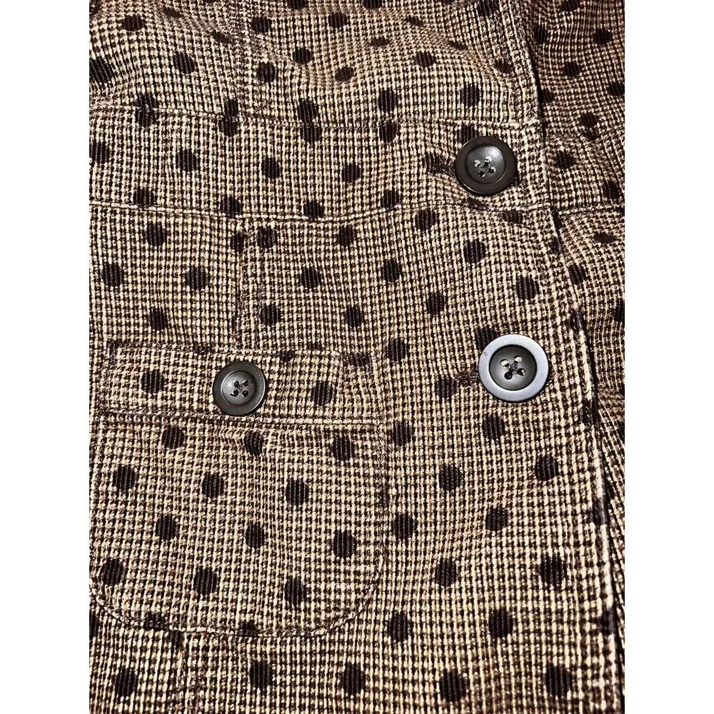 Gymboree Girls Jacket Coat Sz 6 Brown Polka Dot Vintage VTG‎
